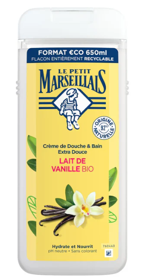 Le Petit Marseillais Shower Gel Extra Soft Vanilla Milk 650 ml