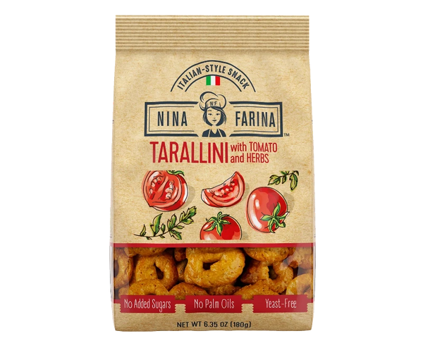 Liberty Orchards Tarallini with Tomato & Herb 180 g