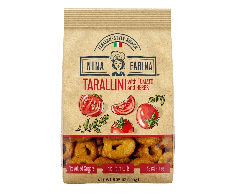 Liberty Orchards Tarallini with Tomato & Herb 180 g