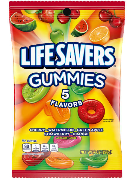 Life Savers 5 Flavors Gummy Candy 7 oz