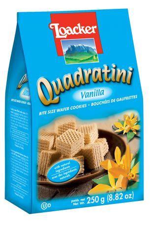 Loacker Quadratini Vanilla Wafer Cookies 8.8 oz