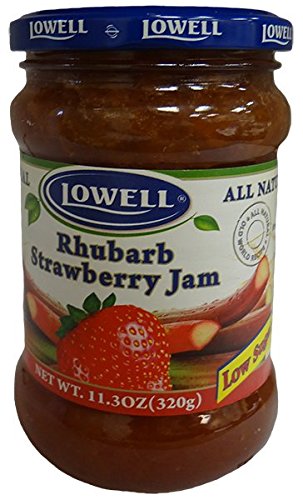 Lowell Rhubarb Strawberry Jam Low Sugar 11.3 oz