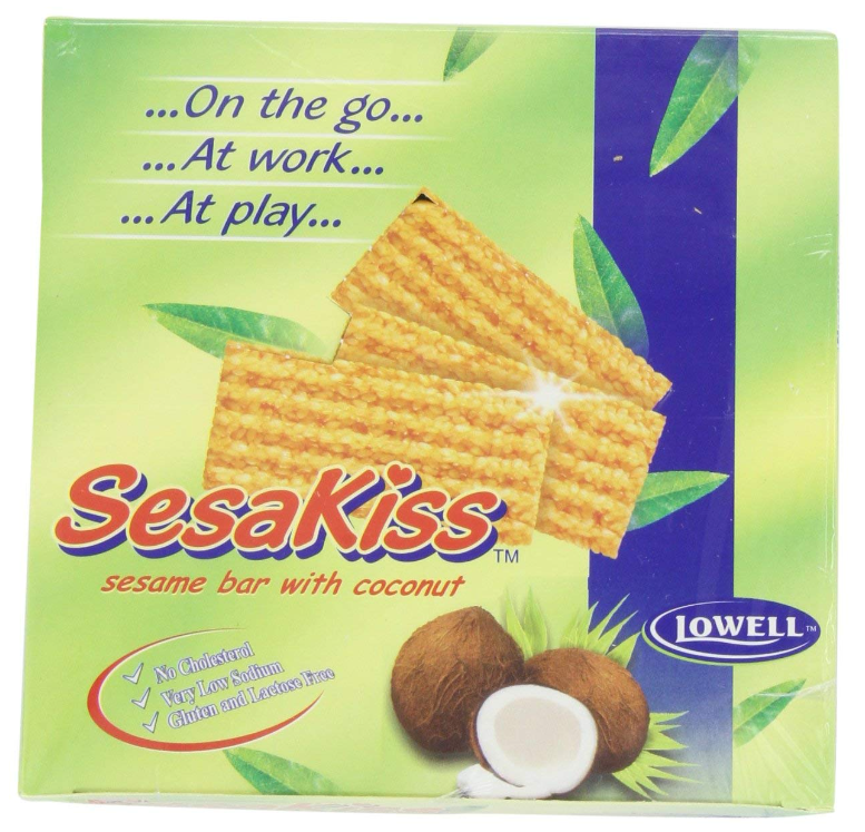 Lowell SesaKiss Sesame Bar with Coconut 24 x 30 g