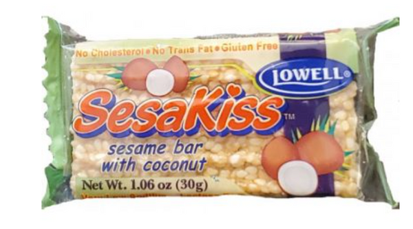 Lowell SesaKiss Sesame Bar with Coconut 30 g