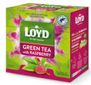 Loyd Green Tea with Raspberry Flavour 20 Tea Pyramids