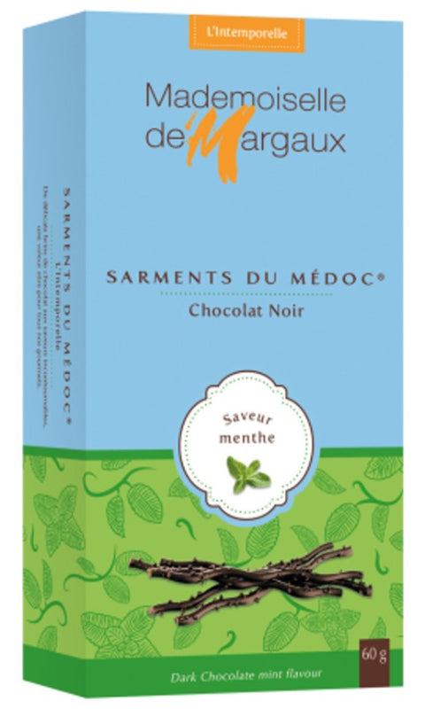 Mademoiselle de Margaux Dark Chocolate Twigs with Mint 60g