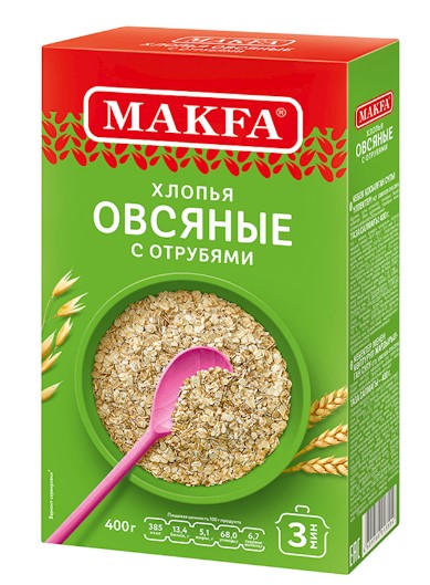 Makfa Oats With Bran 400g