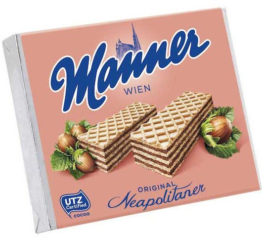 Manner Neapolitaner Waffles with Walnut 75g