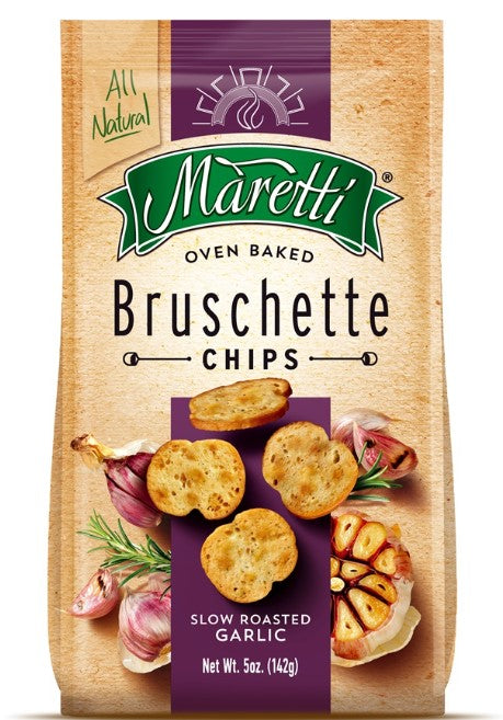 Maretti Bruschette Chips Slow Roasted Garlic 142 g