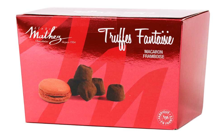 Mathez French Cacao Truffles with Raspberry Macarons 8.8 oz