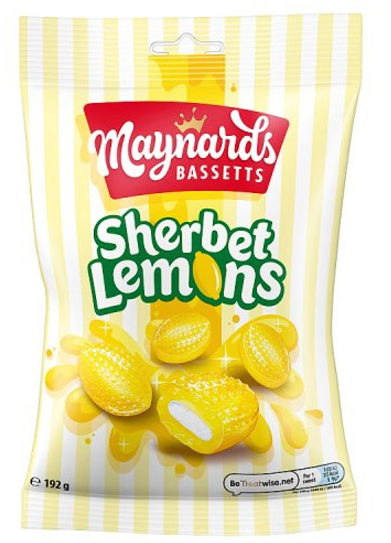 Maynards Bassetts Sherbet Lemons 192 g