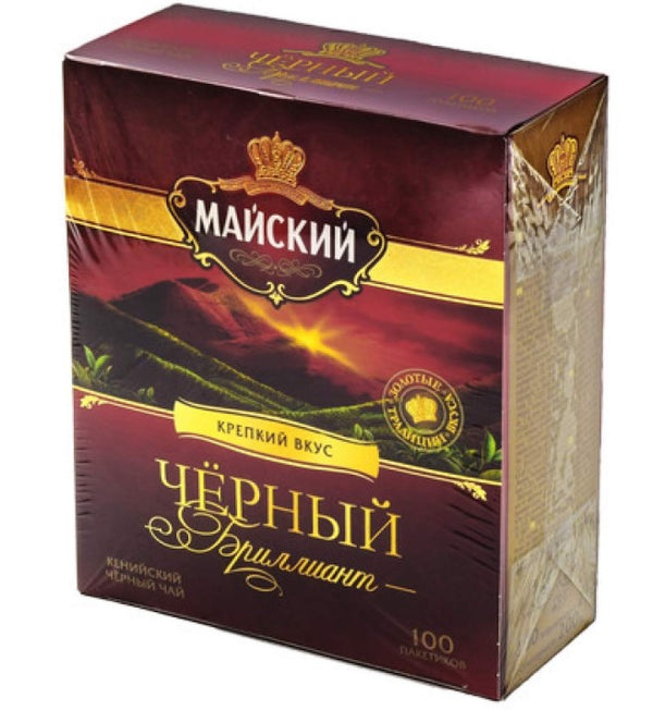 Mayskiy Black Tea Black Diamond 100 Tea Bag