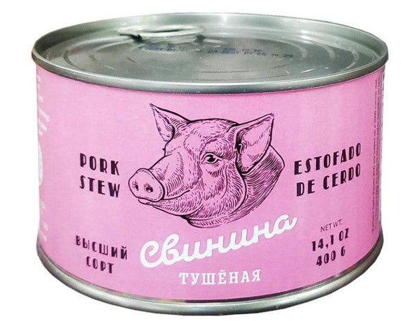 Meat Tushonka Pork Stew Canned 400 g