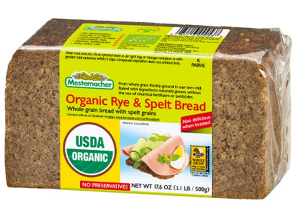 Mestemacher Organic Rye & Spelt bread 17.6oz