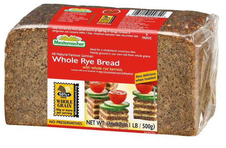 Mestemacher Whole Rye Bread 17.6 oz