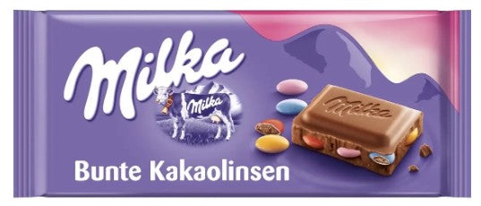 Milka Alpine Milk Bunte Kakaolinsen 100g