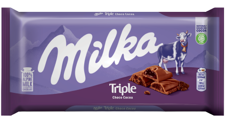 Milka Chocolate Triple Caramel 90 g