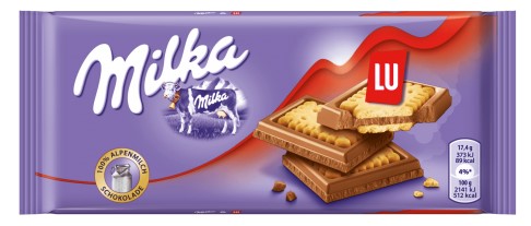 Milka Milk Chocolate & Lu 100 g
