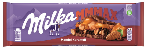 Milka Mmmax Chocolate Almond Caramel 300g
