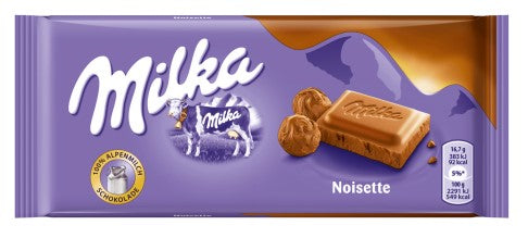 Milka Noisette Hazelnut Milk Chocolate 100g