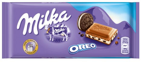 Milka Oreo Alpine Milk Chocolate Bar 100 g