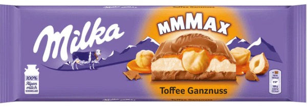 Milka Toffee Whole Nut Chocolate Bar 300g