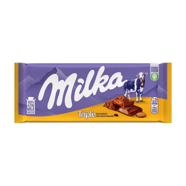 Milka Chocolate Triple Caramel 90 g