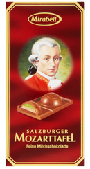 Mirabell Mozart Milk Chocolate with Nougat & Marzipan Cream 100 g