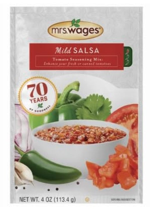 Mrs. Wages Mild Salsa Tomato Seasoning Mix 4 oz