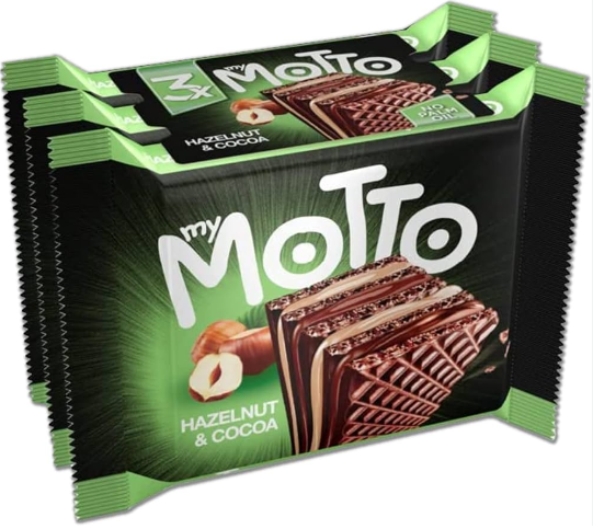 My Motto Hazelnut & Cocoa Wafer Biscuits Pack of 3