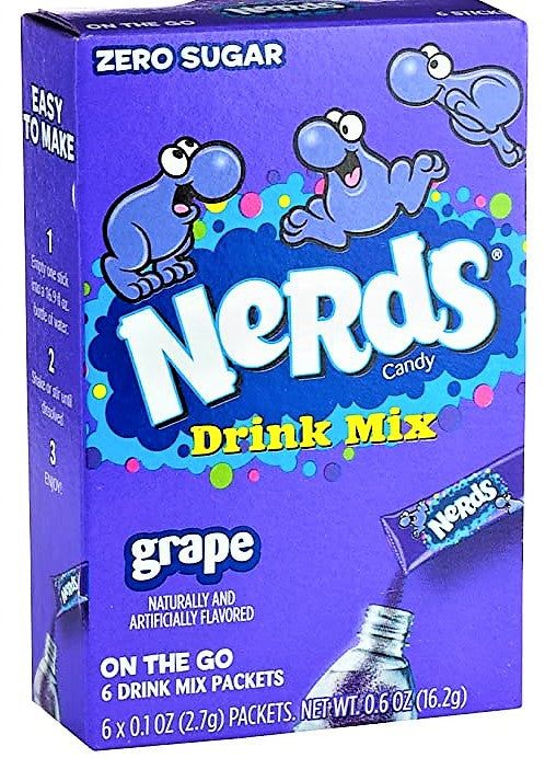 Nerds Drink Mix Singles To Go Grape 6 Packets