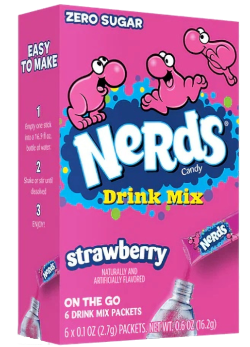 Nerds Drink Mix Singles To Go Strawberry 6 Packets