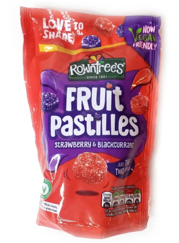 Nestle Rowntree's Fruit Pastilles Strawberry & Blackcurrant 143 g