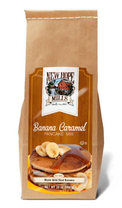 New Hope Mills Banana Caramel Pancake Mix 20 oz