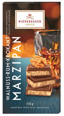 Niederegger Marzipan Chocolate Bar Walnut Rum 3.8 oz