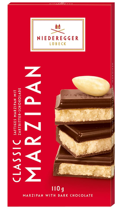 Niederegger Marzipan Dark Chocolate Bar 3.8 oz