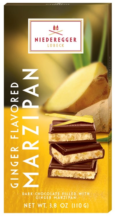 Niederegger Marzipan Dark Chocolate Bar with Ginger 3.8 oz