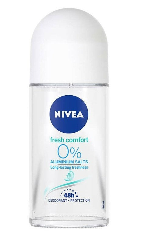 Nivea Fresh Comfort Roll-On Deodorant 0% Aluminum 50ml