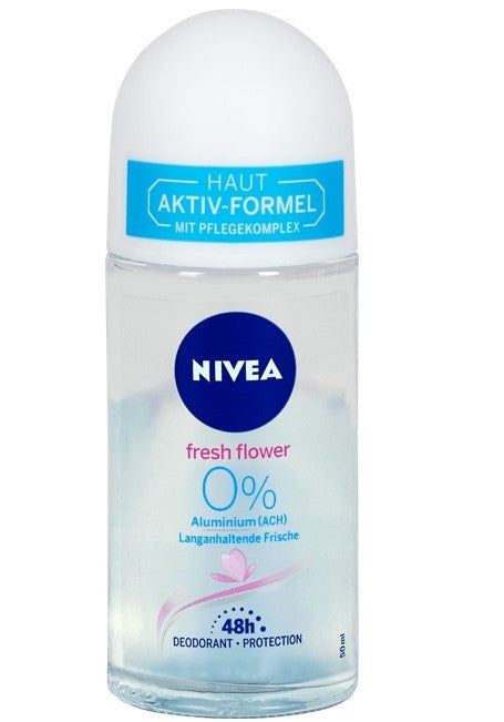 Nivea Fresh Flower Roll-On Deodorant 0% Aluminum 50ml