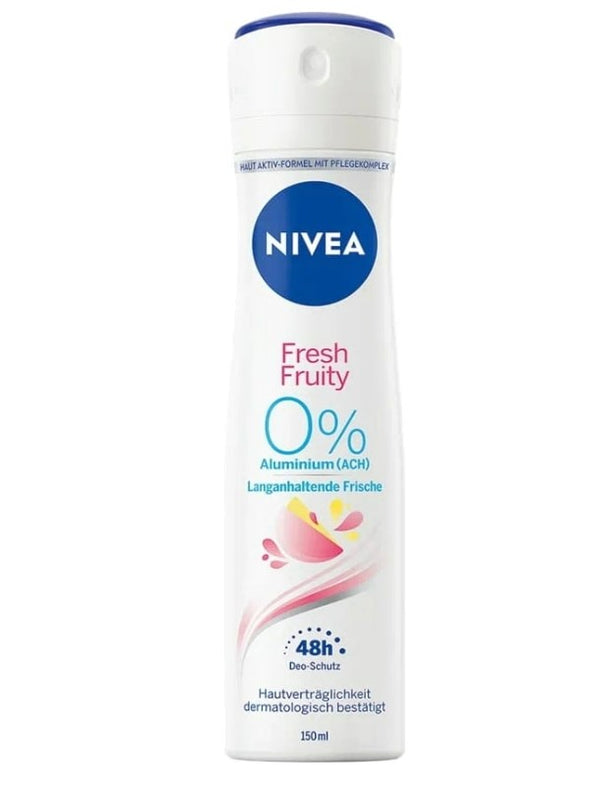 Nivea Fresh Fruity Spray Deodorant 0% Aluminum 150 ml
