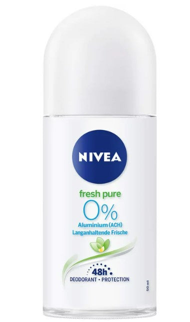 Nivea Fresh Pure Roll-On Deodorant 0% Aluminum 50ml