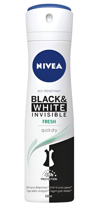 Nivea Invisible Black & White Fresh Women Deodorant 150 ml