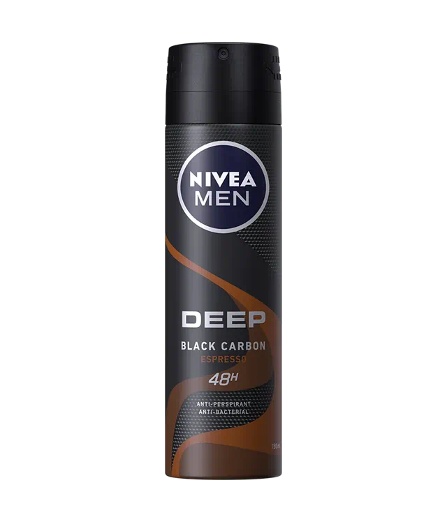 Nivea Men Deep Black Carbon Espresso Deodorant 150 ml