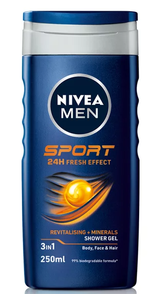 Nivea Men Sport 3 in 1 Shower Gel 250 ml