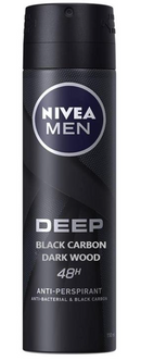 Nivea Men Deep Dark Wood Antiperspirant Spray For Men 150 ml