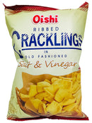 Oishi Ribbed Crackling Salt & Vinegar 90 g