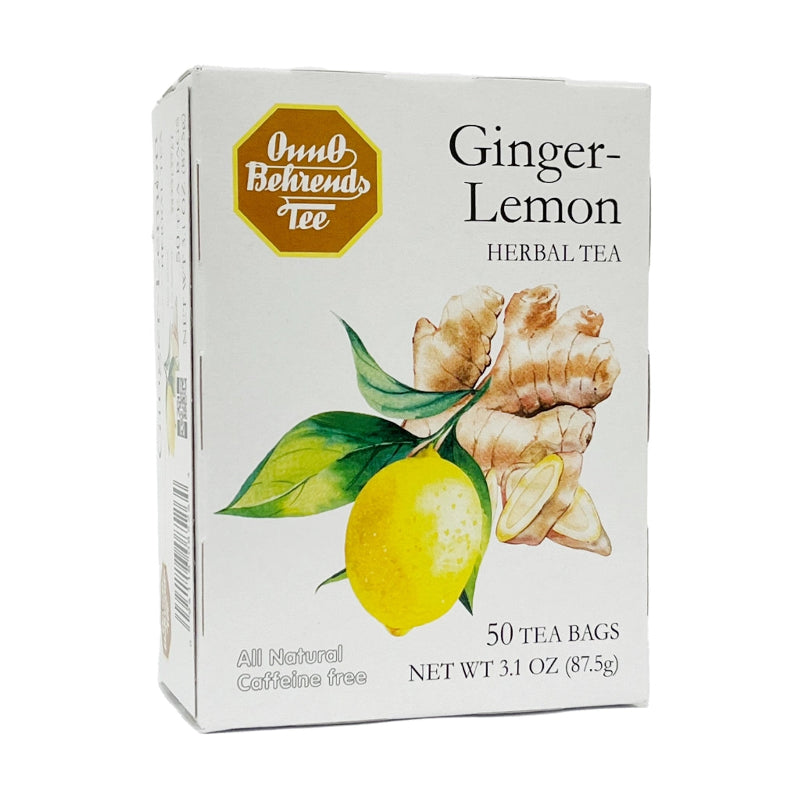 Onno Behrends Ginger-Lemon Tea 50 tea bags 3.1 oz
