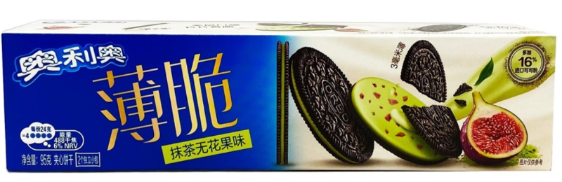 Oreo Thin Crunchy Biscuit Matcha & Fig 95 g