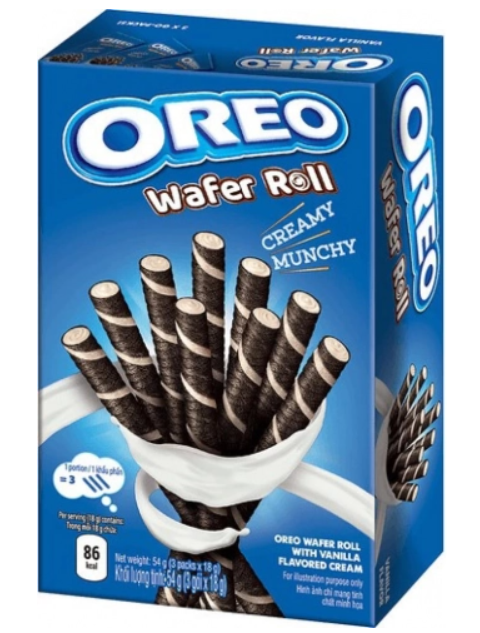 Oreo Wafer Roll Vanilla 54 g