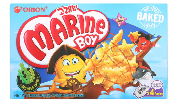 Orion Marine Boy Wheat Based Snacks Seaweed 160 g